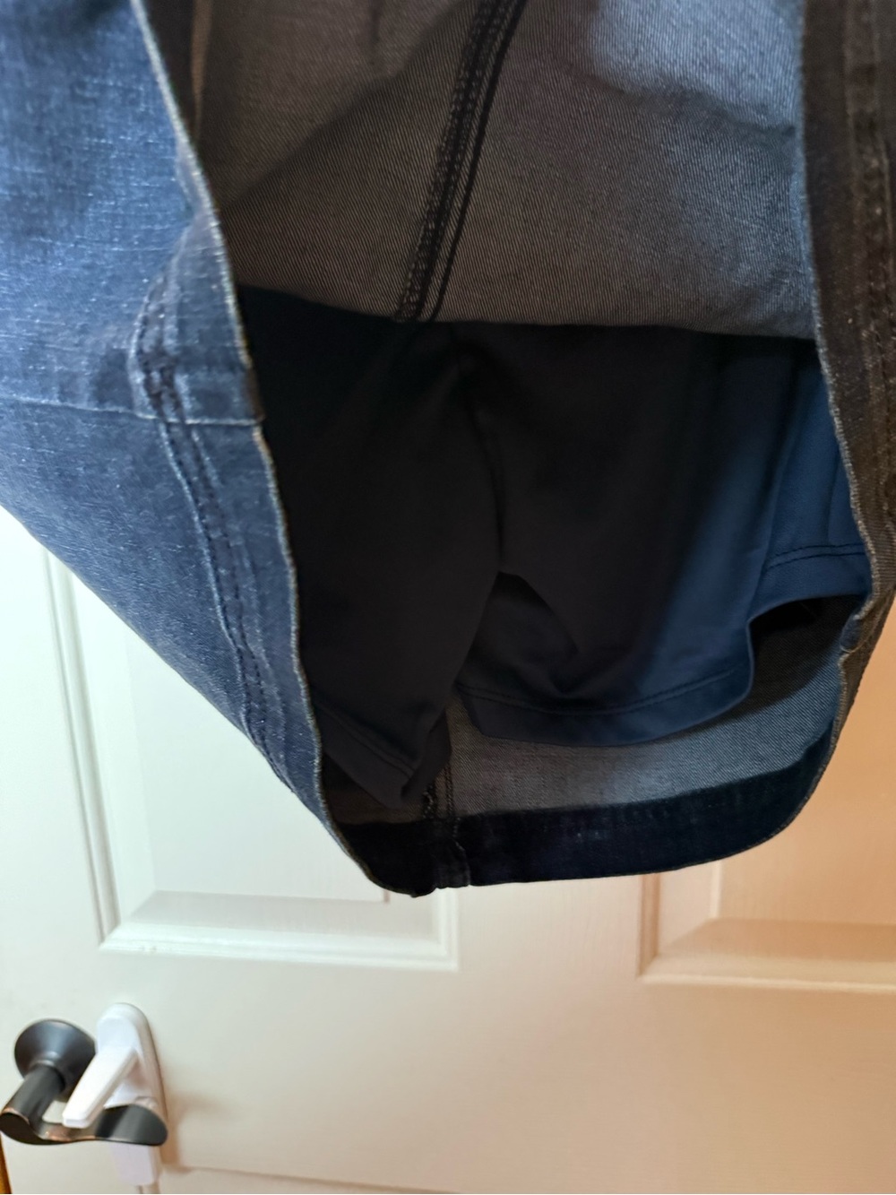Lee Navy Denim Skort with Front Pockets - Picture 10 of 13